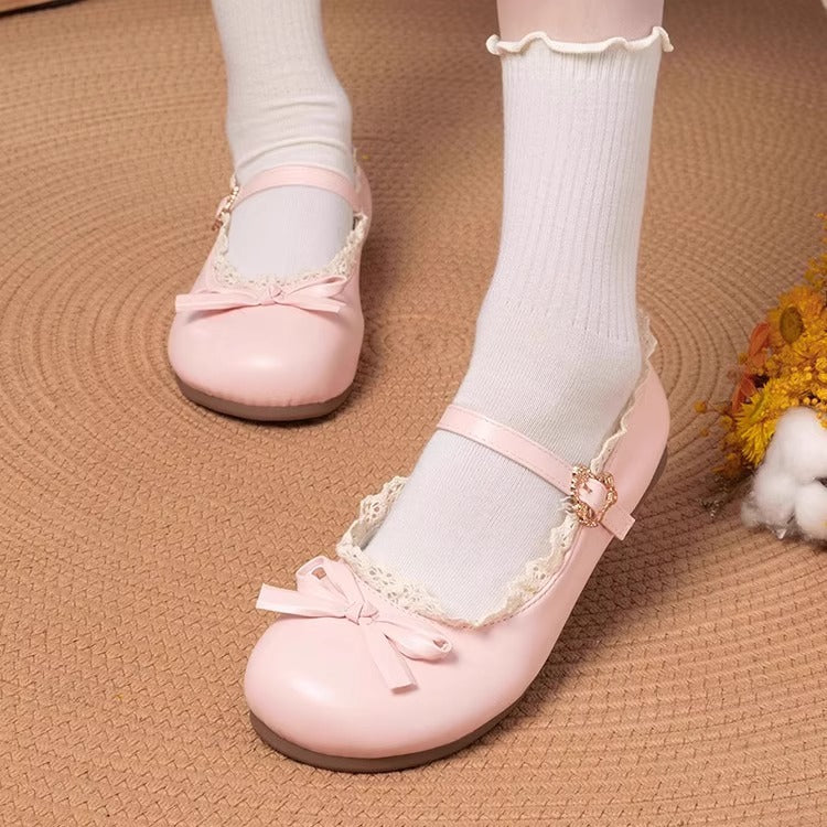Damen Ballerina Schuhe Bequem Elegante Riemen