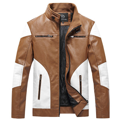 Lederjacke Herren Leder Schwarz Elegant