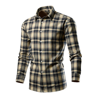 Herren Hemd Karo-Design Modern Baumwolle