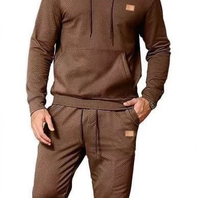 Herren Jogginganzug Sportlich mit Kapuze und Taschen