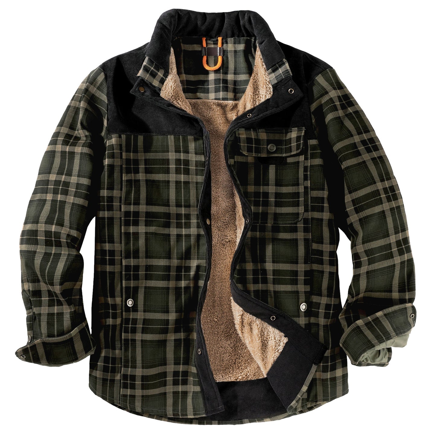 Herren Flanelljacke Warm Kuschelig Winterjacke