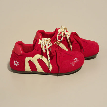 Damen Sneaker Bequem Tiermuster Laufsohle Weich