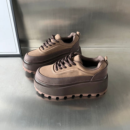 Damen Chunky Sneaker Plateau Rutschfest Komfort Schuhe