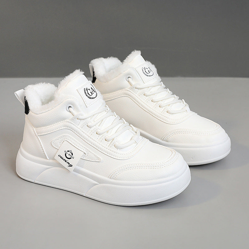 Damen Winter Sneaker Luxus Kunstfell Rutschfest
