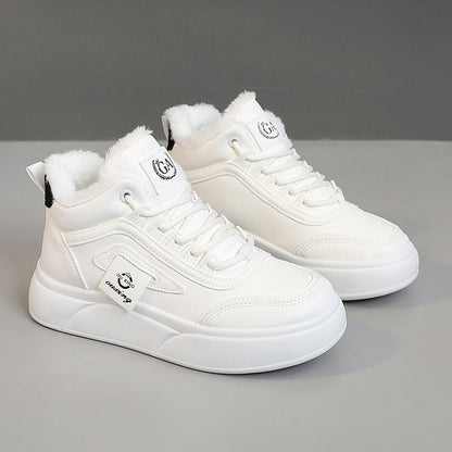 Damen Winter Sneaker Luxus Kunstfell Rutschfest