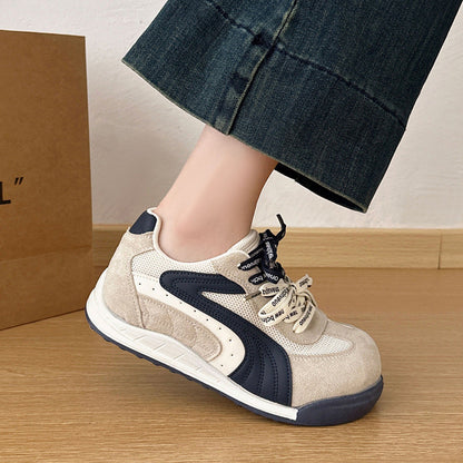 Damen Sneaker Retro Style Wildleder atmungsaktiv