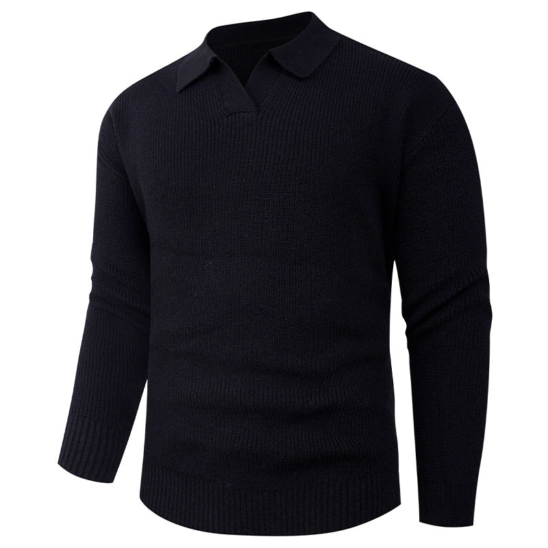 Herren Pullover Lässig Moderner Kragen