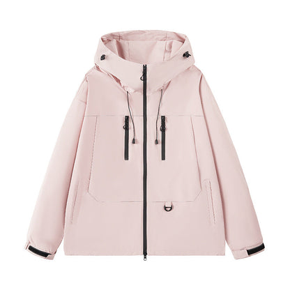 Herren Outdoor-Jacke wasserabweisend mit Kapuze und Taschen