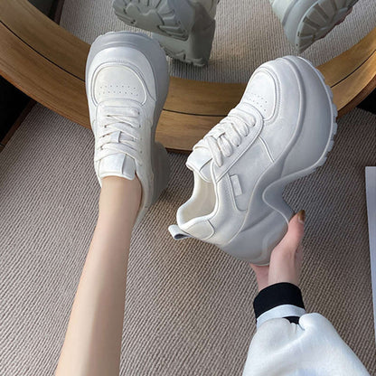 Damen Sneaker Sportlich Chunky atmungsaktiv Gepolstert
