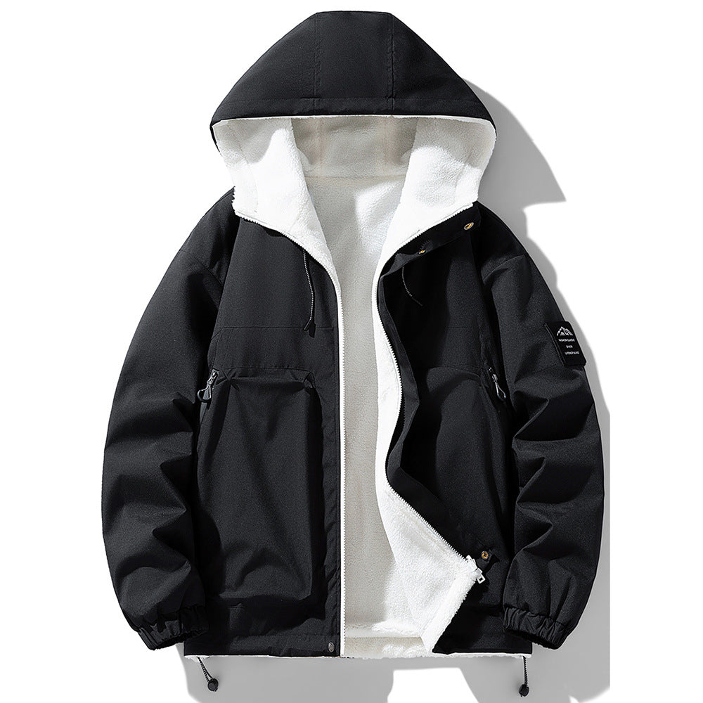 Herren Übergangsjacke Wasserabweisend Kuschelfleece