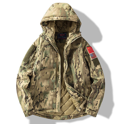 Herren Winterjacke Isoliert Verstellbare Kapuze Funktions-Taschen - BerlinGlamour