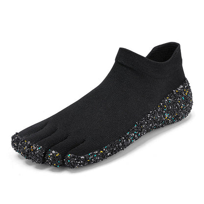 Damen Zehenschuhe Rutschfest Flexibel Gummisohle Grippmuster - BerlinGlamour