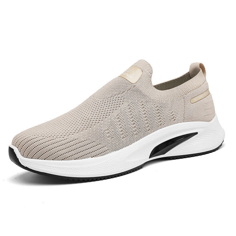 Damen Sneaker Bequem Atmungsaktiv Strick Obermaterial
