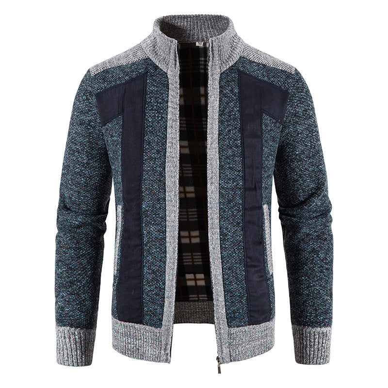 Herren Strickjacke Modern Slim Fit mit Reißverschluss - BerlinGlamour
