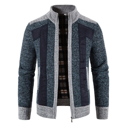 Herren Strickjacke Modern Slim Fit mit Reißverschluss - BerlinGlamour