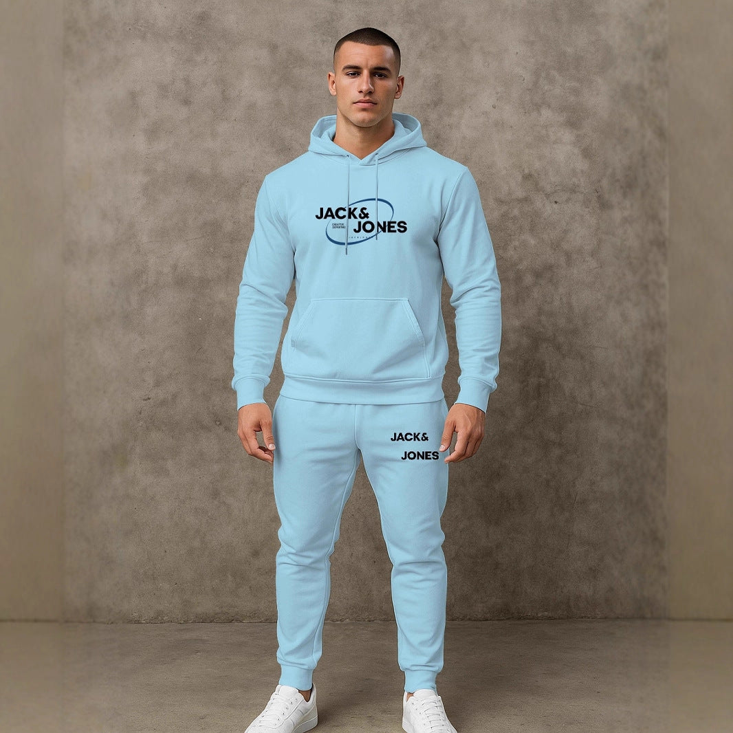 Herren Jogginganzug Set Freizeit Hoodie Hose Sportlich - BerlinGlamour
