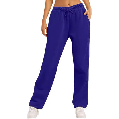 Damen Freizeithose Bequem Elastisch Mit Taschen