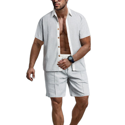 Herren Kurzarm-Set Bequem Elastisch Modern