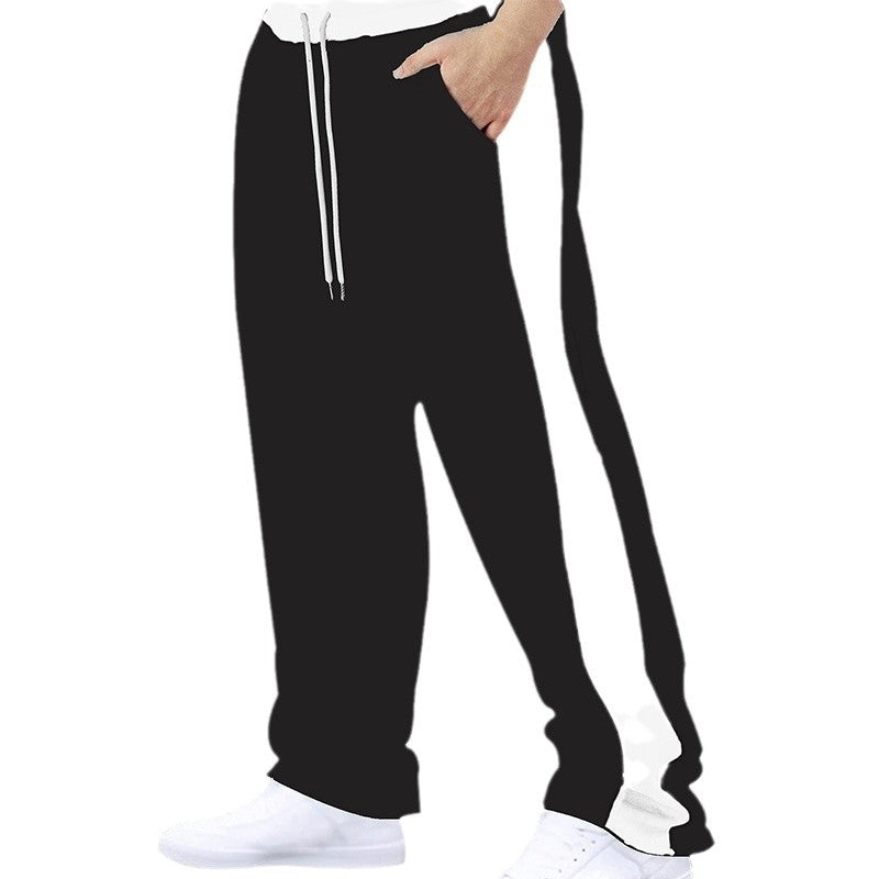 Herren Sporthose Elastisch Mit Kontraststreifen Sportlich