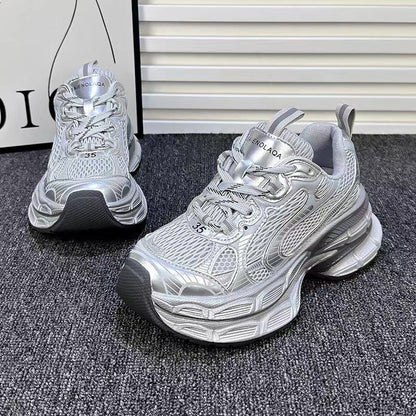 Damen Sneaker Sportlich Reflektierend Bequem