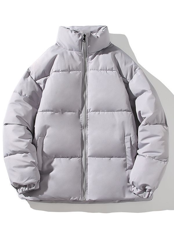 Herren Steppjacke Isoliert Warm mit Hochkragen Elastisch