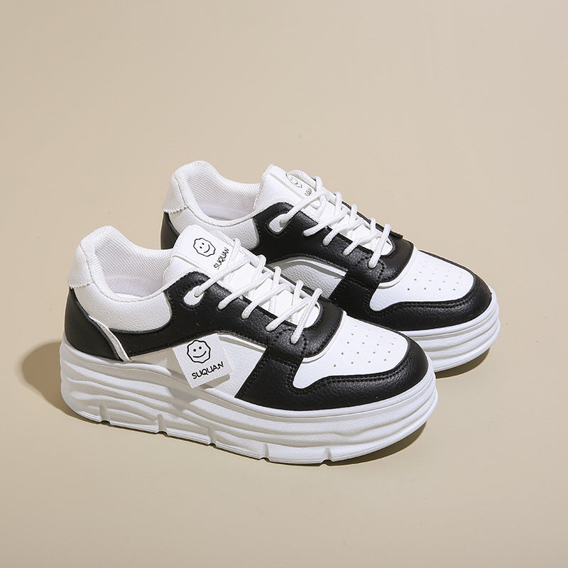 Damen Sneaker Plattform Schuhe Hoch mit Polsterung