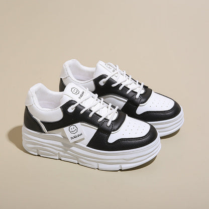 Damen Sneaker Plattform Schuhe Hoch mit Polsterung