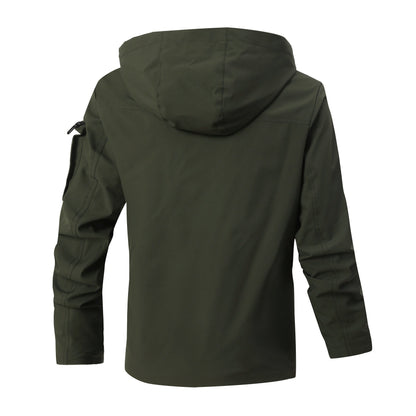 Herren Outdoor-Jacke Funktionell Wasserdicht Mit Taschen