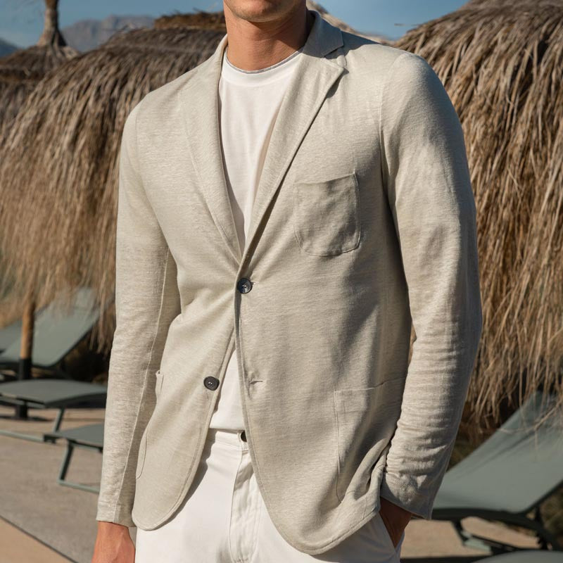 Herren Blazer Lässig Atmungsaktiv Mit Taschen Modern - BerlinGlamour
