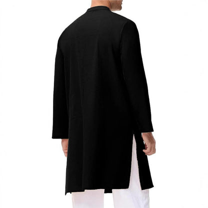 Herren Kurta Modern Hochgeschlossen Knöpfe Elegante Mode
