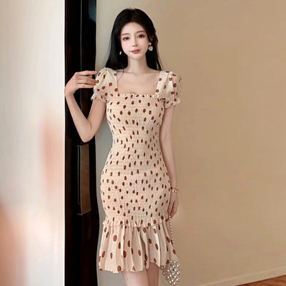 BerlinGlamour figurbetontes Meerjungfrauenkleid mit Puffärmeln