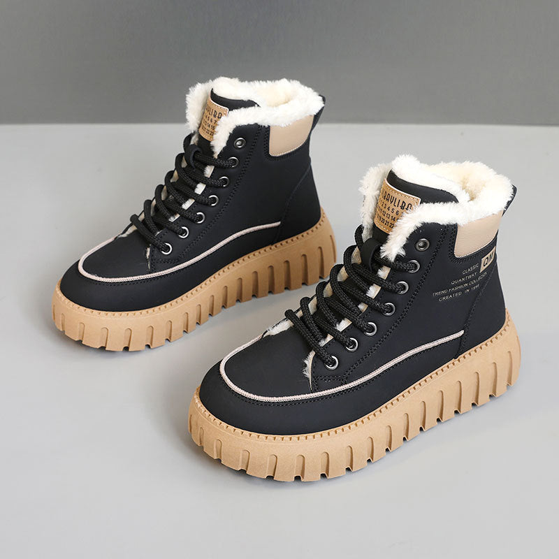 Damen Winterstiefel Warm Weich Innenfutter Wasserfest