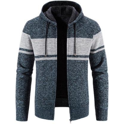 Herren Kapuzenjacke Modern Strickdesign Weich