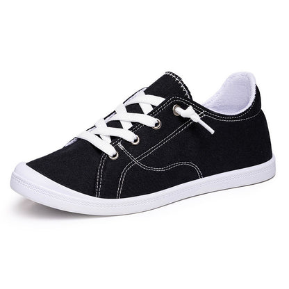 Damen Sneaker Bequem Canvas Atmungsaktiv