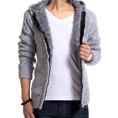 Herren Strickjacke Kuschelig Warm mit Weichem Innenfutter