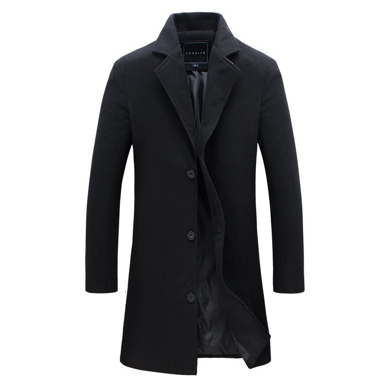 Herren Wollmantel Modern Schnitt Warm Elegant - BerlinGlamour