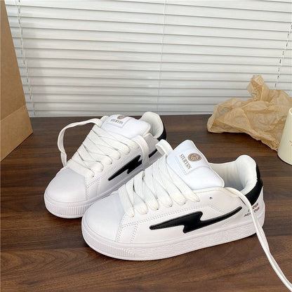 Damen Sneaker Stylisch Kontrastdesign Weich