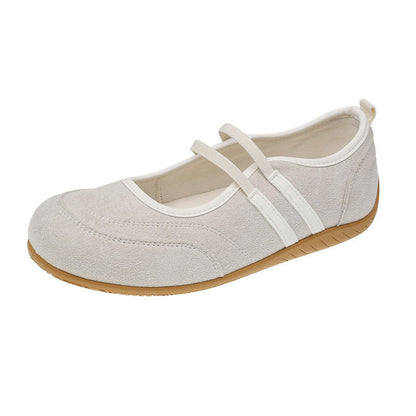 Damen Ballerinas Bequem Elastisch Warm