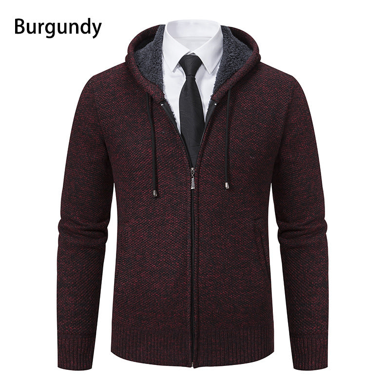 Herren Strickjacke Modern Schnitt Reißverschluss