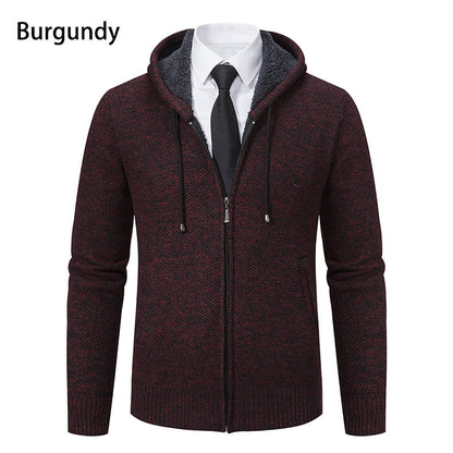 Herren Strickjacke Modern Schnitt Reißverschluss