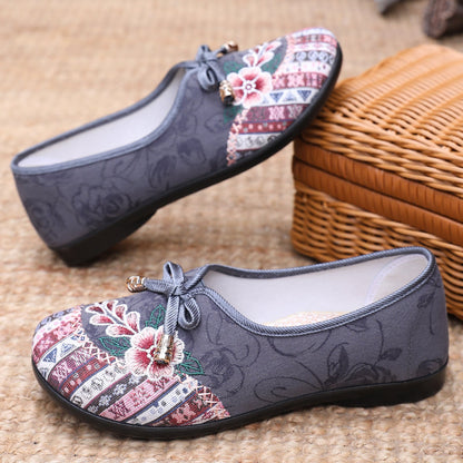 Damen Hausschuhe Florales Design Elegante Heidi Schuhe