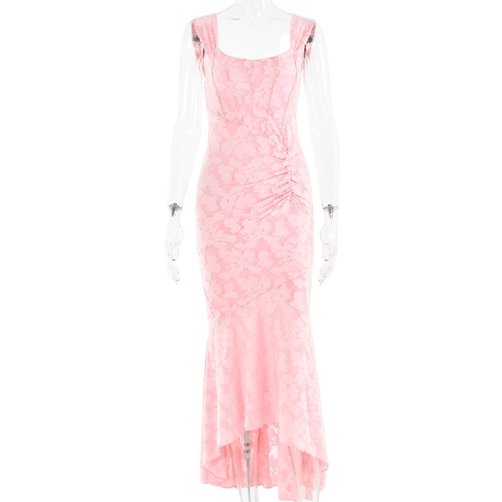 Etuikleid Damen Elegant mit Drapierung Effekt