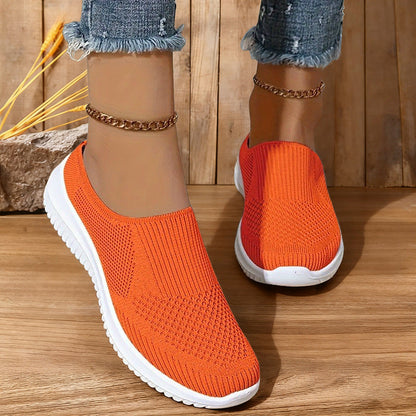 Damen Sneaker Sportlich Slip-On bequem