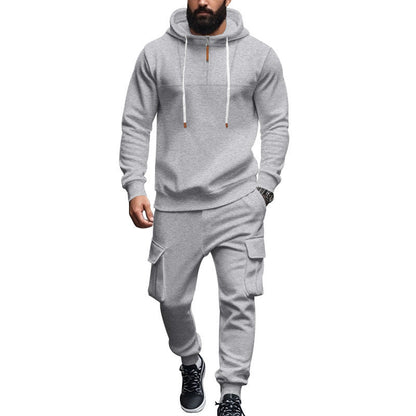 Herren Sportswear Hoodie Cargo Hosen Set Sportlich