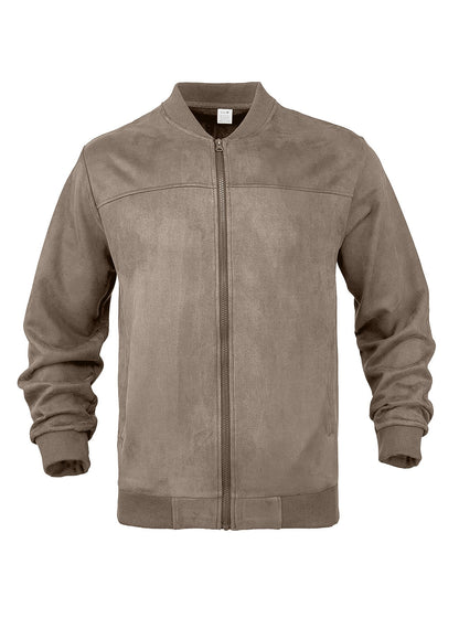 Herren Bomberjacke Modern mit Weicher Innenfütterung und Elastischen Ärmeln