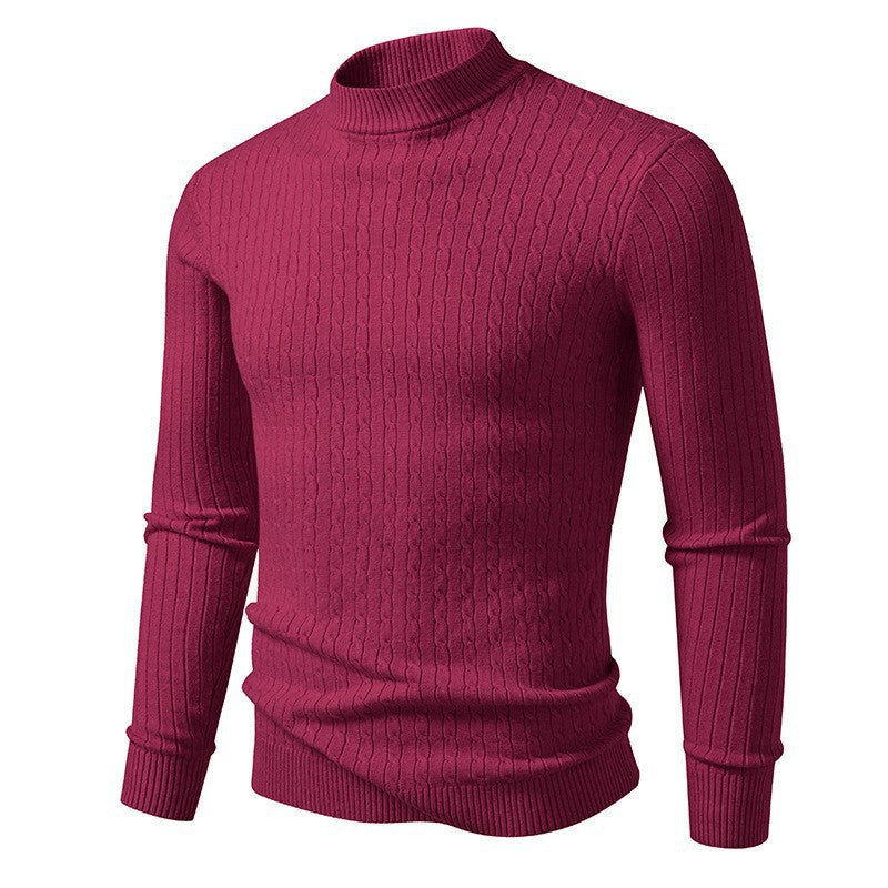 Herren Rollkragenpullover Strick Pullover Modern