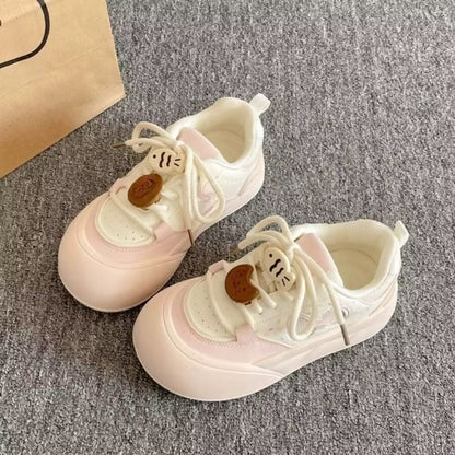 Damen Sneaker Floral Schnürung Frauen Schuhe Mode
