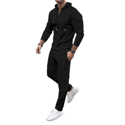 Herren Sportset: Hoodie Jogginghose Atmungsaktiv Komfort Set