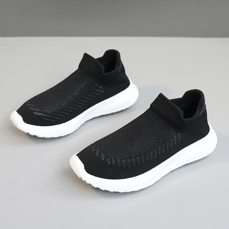 Damen Sneaker Atmungsaktiv Slip-On Schuhe Bequem