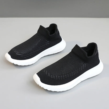 Damen Sneaker Atmungsaktiv Slip-On Schuhe Bequem